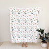 Personalized Floral Name Blanket for Babies & Kids - Lush Garden