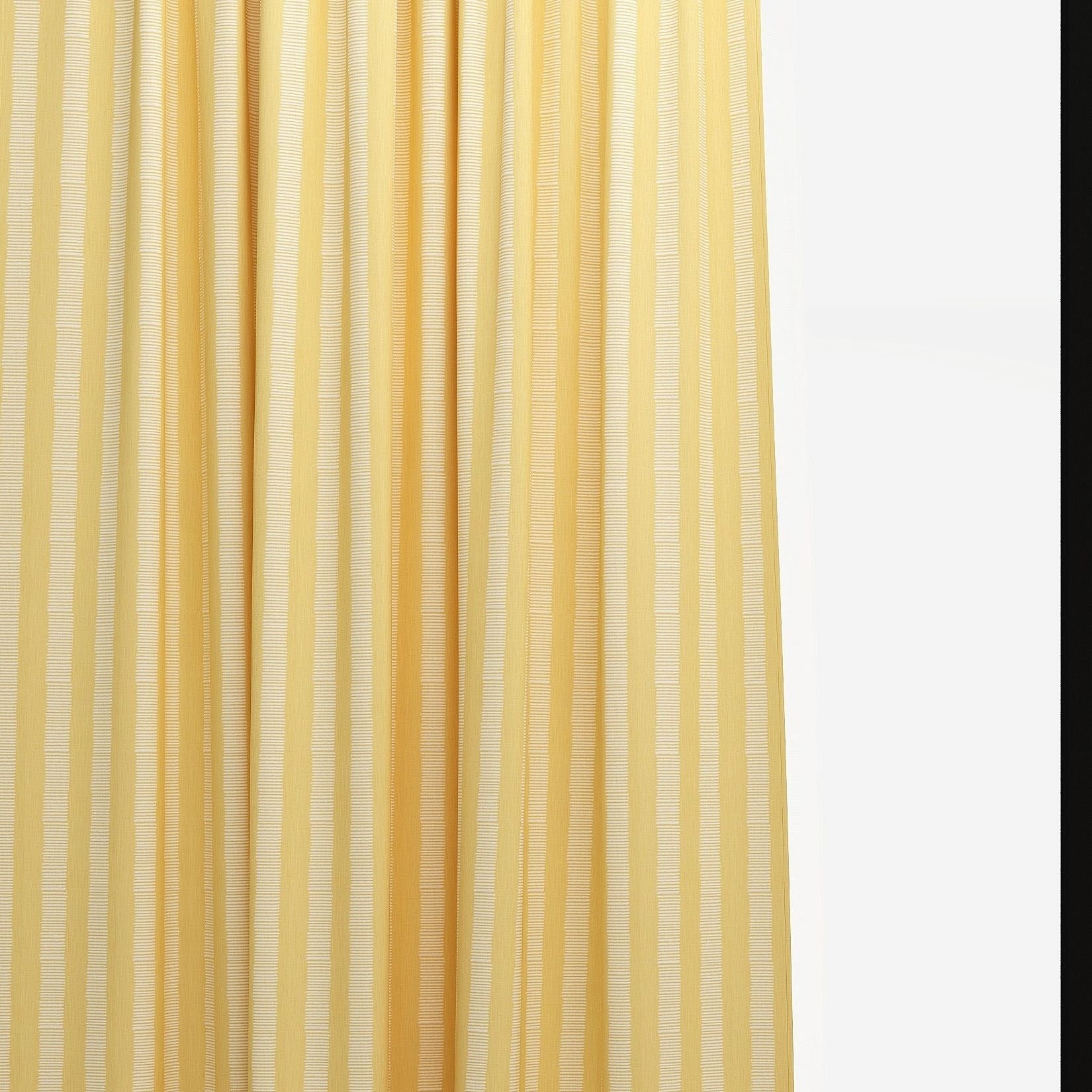 Dash Brazilian Yellow Slub Kids Curtains