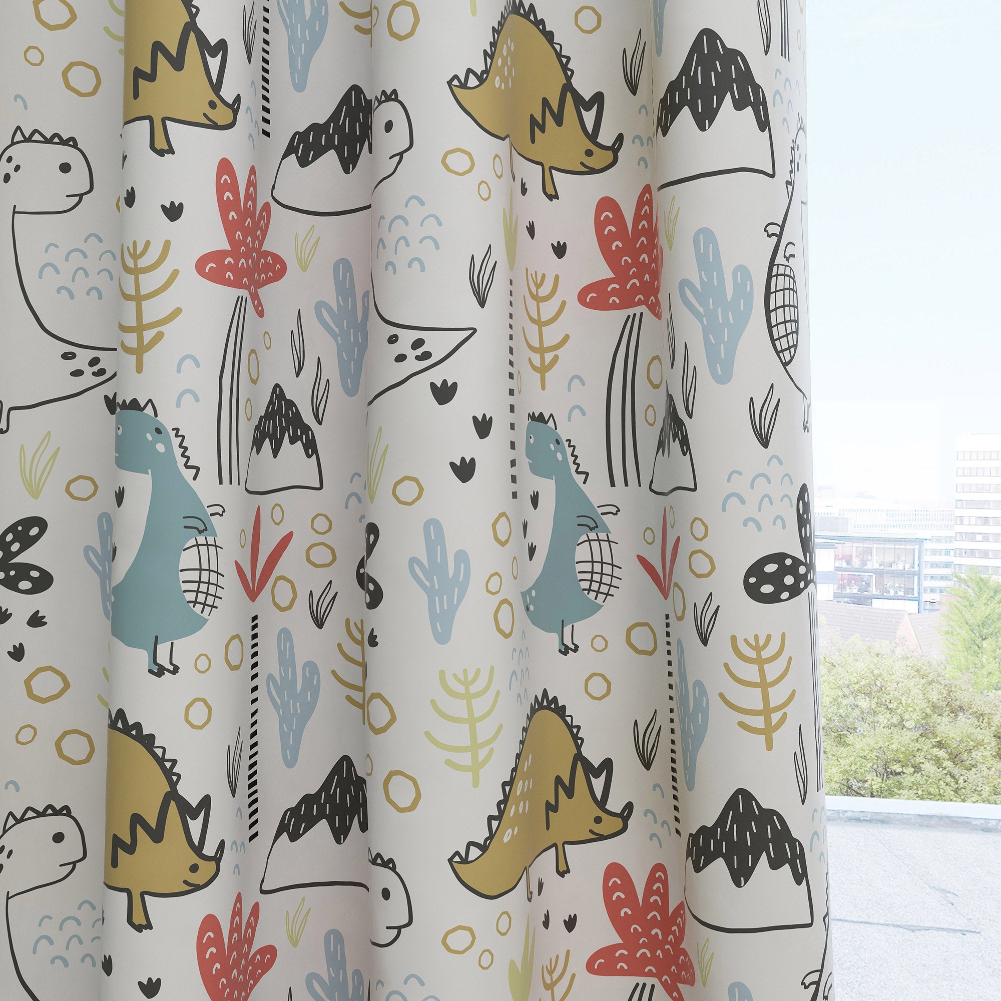 Dinosaur Kids & Nursery Blackout Curtains - Dino-mighty