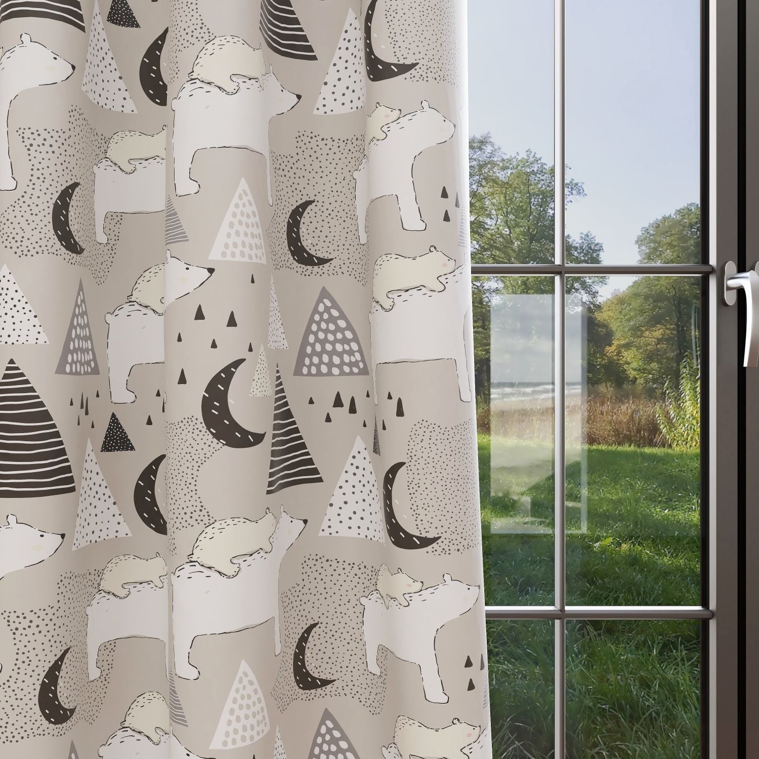 Bear Kids & Nursery Blackout Curtains - Em-BEARace