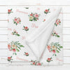 Personalized Peonies Name Blanket for Babies & Kids - Peonies and Roses