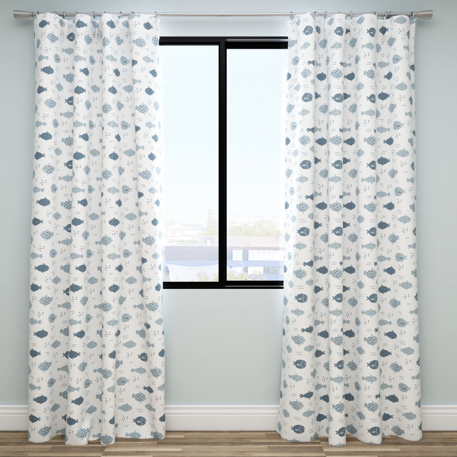 Fish Kids & Nursery Blackout Curtains - Fintastic