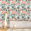 Flamingo Peel and Stick or Traditional Wallpaper - Flamingo Fandango