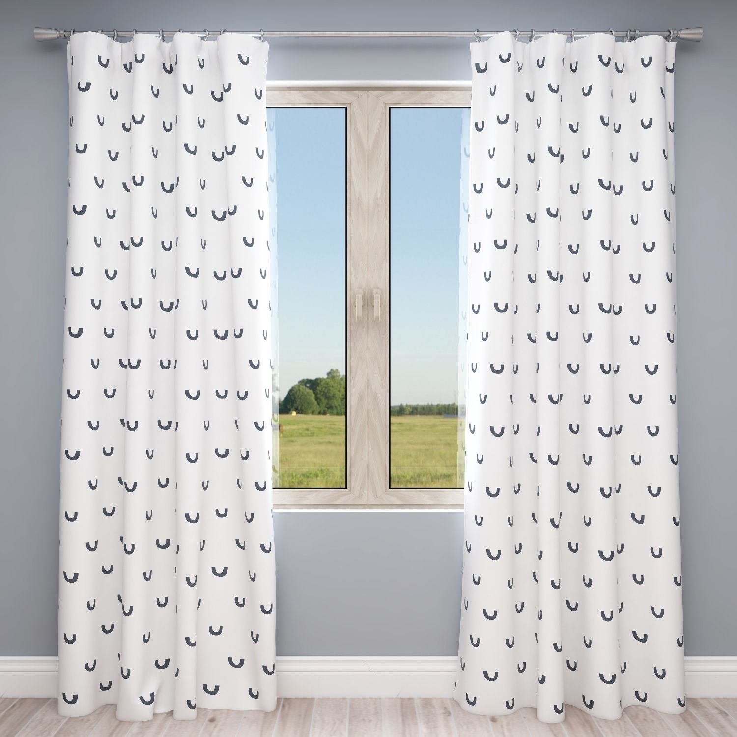 Kids & Nursery Blackout Curtains - Freehand Abstract