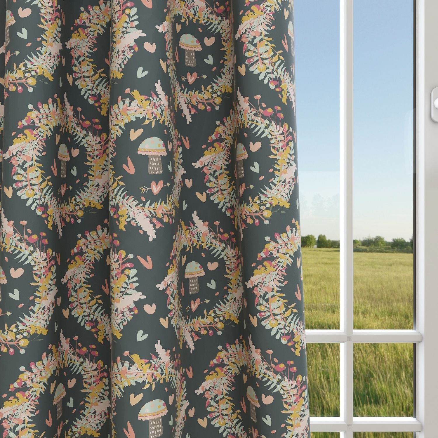 Floral Kids & Nursery Blackout Curtains - Fresh Harvest