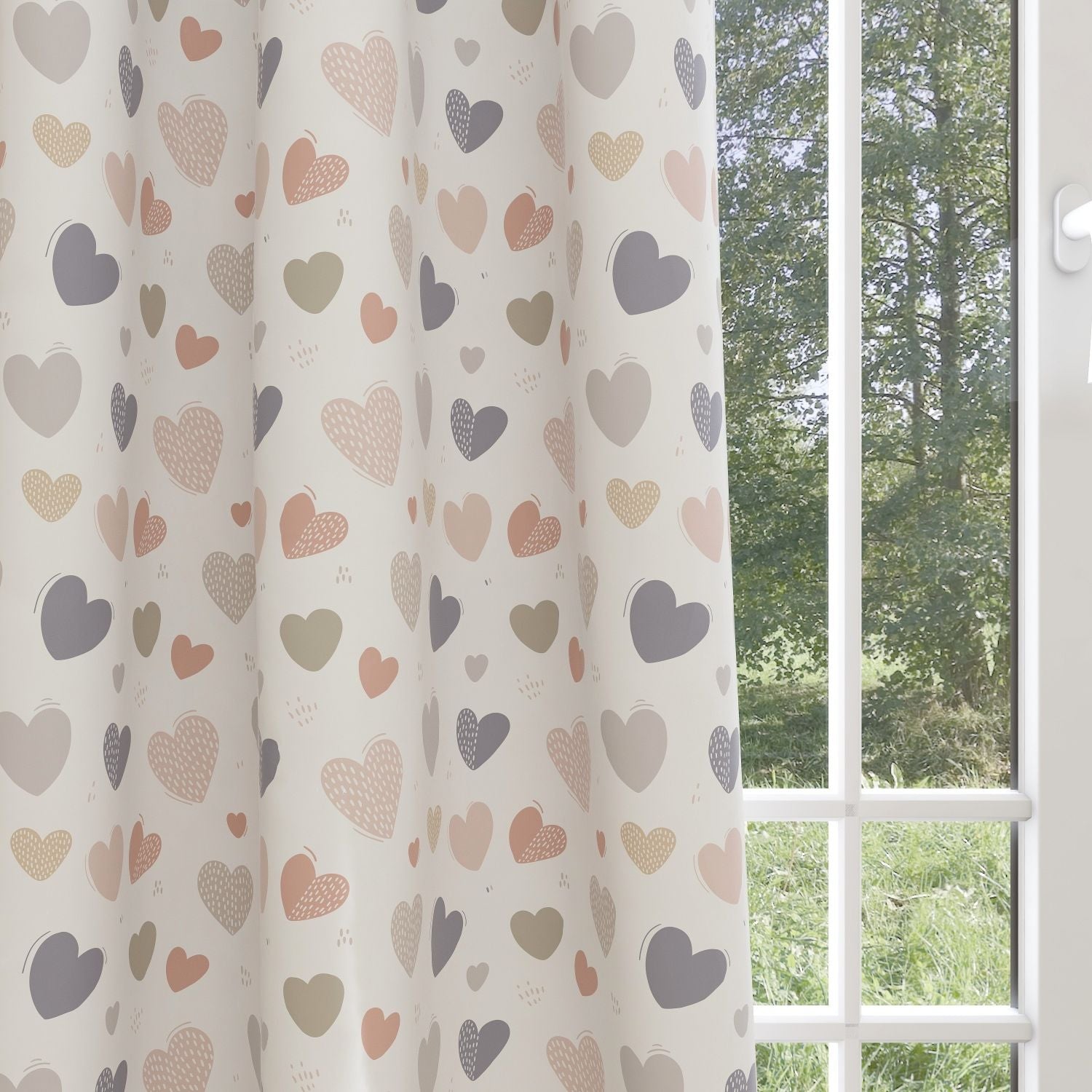 Hearts Kids & Nursery Blackout Curtains - Sweethearts