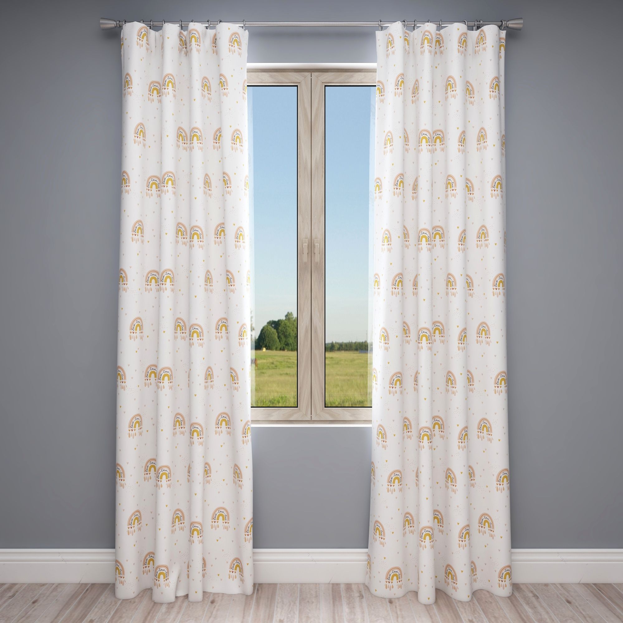 Rainbow Kids & Nursery Blackout Curtains - Hue Cycles