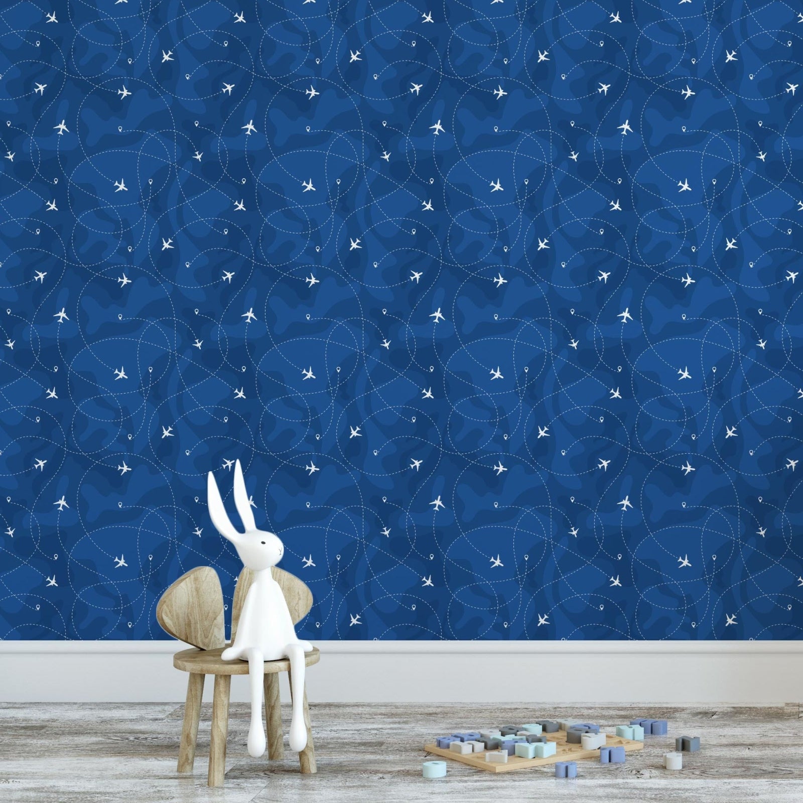 Airplane Wallpaper for Nursery and Kids Rooms - Jet-setter