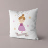 Princess Throw Pillow For Nurseries & Kid's Rooms - Beauty and Grace