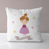 Princess Throw Pillow For Nurseries & Kid's Rooms - Beauty and Grace