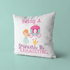 Princess Throw Pillow For Nurseries & Kid's Rooms - Princess Dilemma