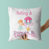 Princess Throw Pillow For Nurseries & Kid's Rooms - Princess Dilemma