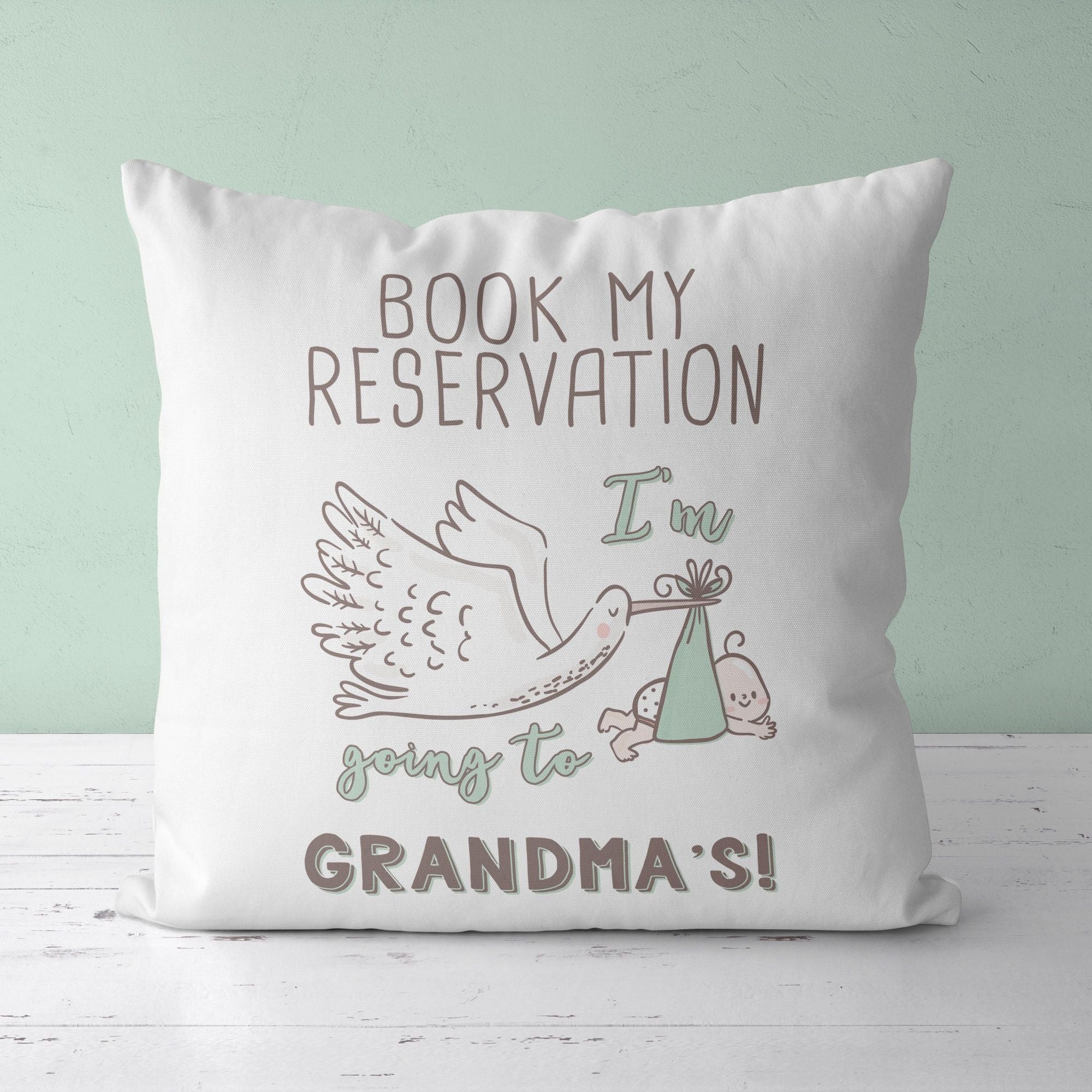 Bird Throw Pillow For Nurseries & Kid's Rooms - Grandma's Favorite