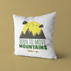 Mountains Throw Pillow For Nurseries & Kid's Rooms - Born for Greatness