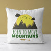 Mountains Throw Pillow For Nurseries & Kid's Rooms - Born for Greatness