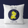 Dinosaur Throw Pillow For Nurseries & Kid's Rooms - Space Dino