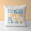 Space Throw Pillow For Nurseries & Kid's Rooms - Countless Stars