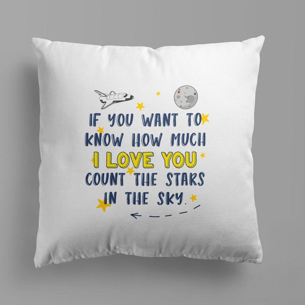 Space Throw Pillow For Nurseries & Kid's Rooms - Infinite Stars