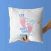 Footprint Throw Pillow For Nurseries & Kid's Rooms - Terrible Twos