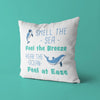 Dolphin Throw Pillow For Nurseries & Kid's Rooms - Sea's a Breeze