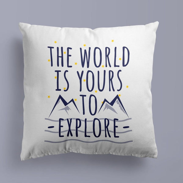 Throw Pillow For Nurseries & Kid's Rooms - World Explorer