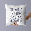 Throw Pillow For Nurseries & Kid's Rooms - World Explorer