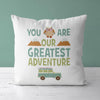 Adventure Throw Pillow for Nurseries and Kid's Rooms - Lifetime Adventure