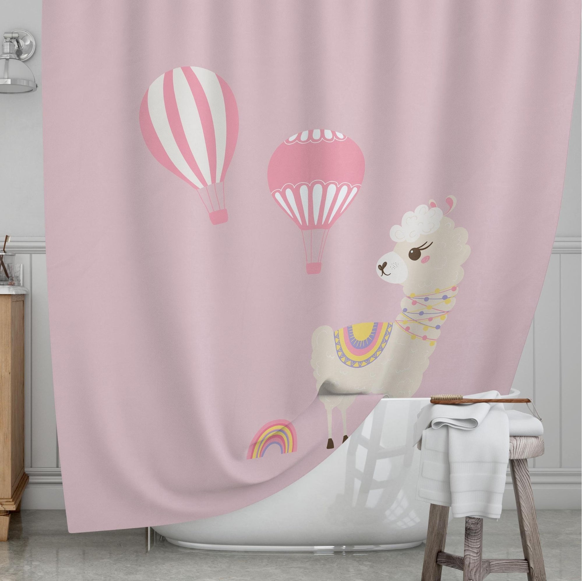 Llama Kids' Shower Curtains - Llama's Jam