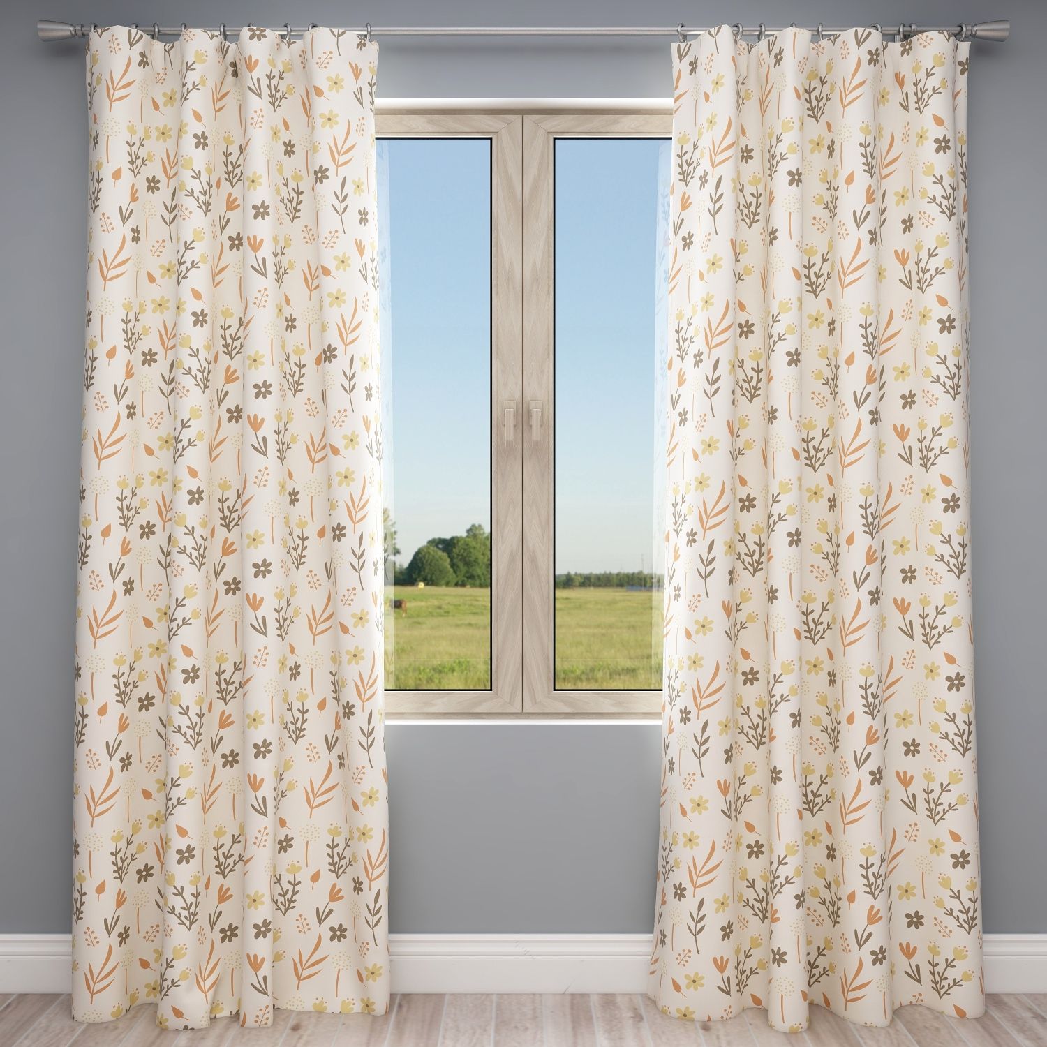 Floral Kids & Nursery Blackout Curtains - Let It Grow