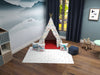 Kids Teepee, Airplane Decor Themed Room - Snuggly Landing Collection