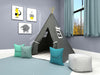 Space In Gray Kids Teepee