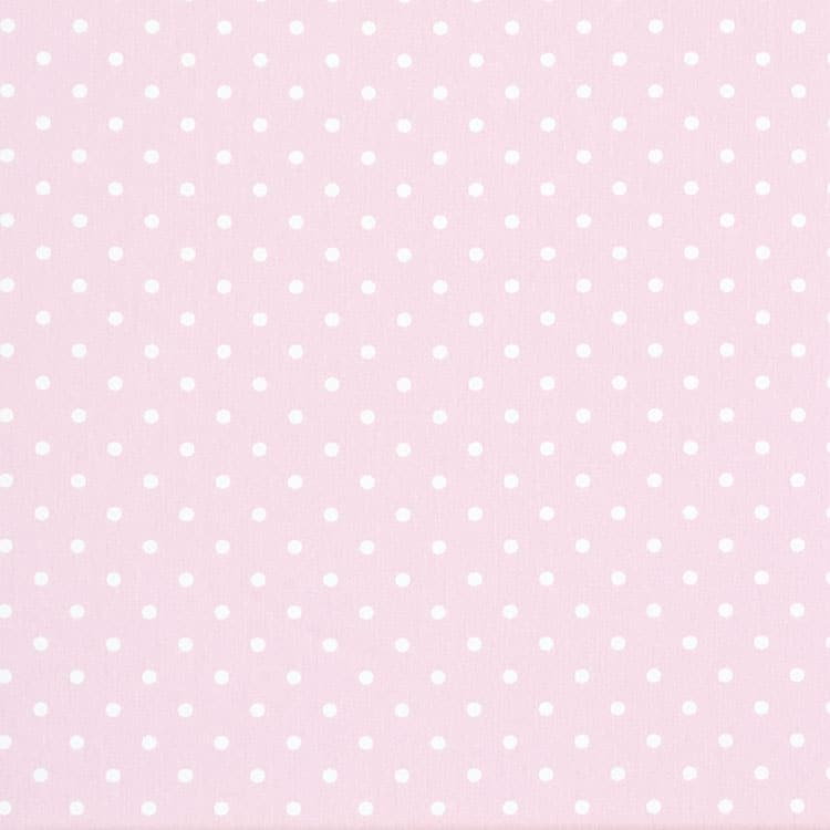 Mini Dot Bella White Twill [Pink029]