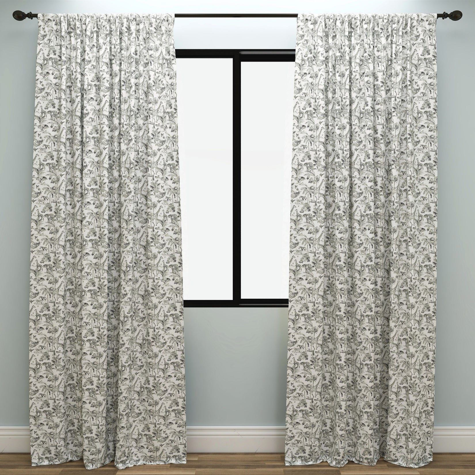 Meru Raven Slub Kids Curtains