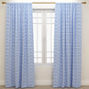 Nelson Commodore Blue Slub Kids Curtains