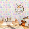 Rainbow Themed Nursery Wallpaper and Kids Room Wallpaper - Neon Rainbows