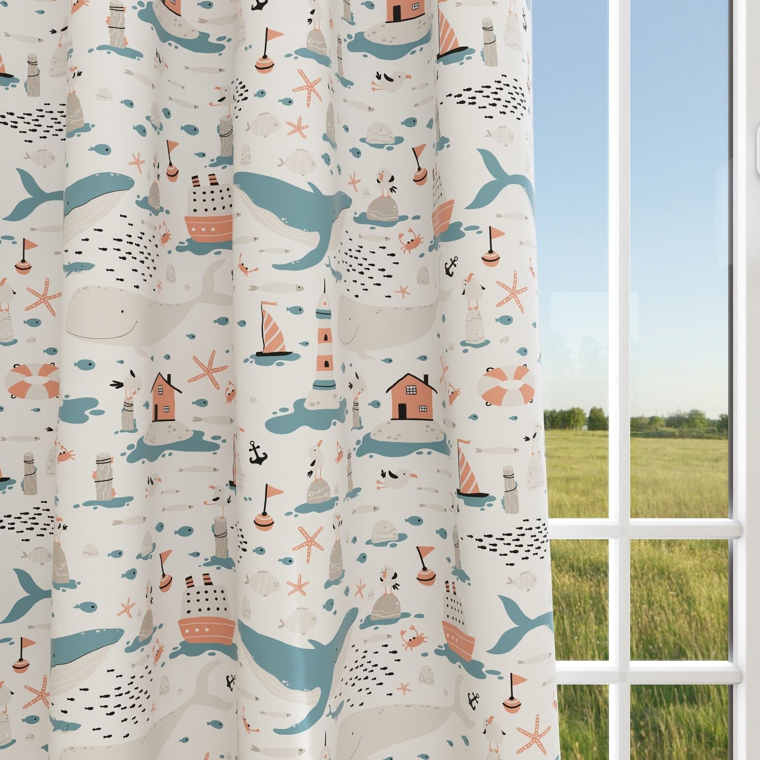 Nautical Kids & Nursery Blackout Curtains - Ocean Odyssey