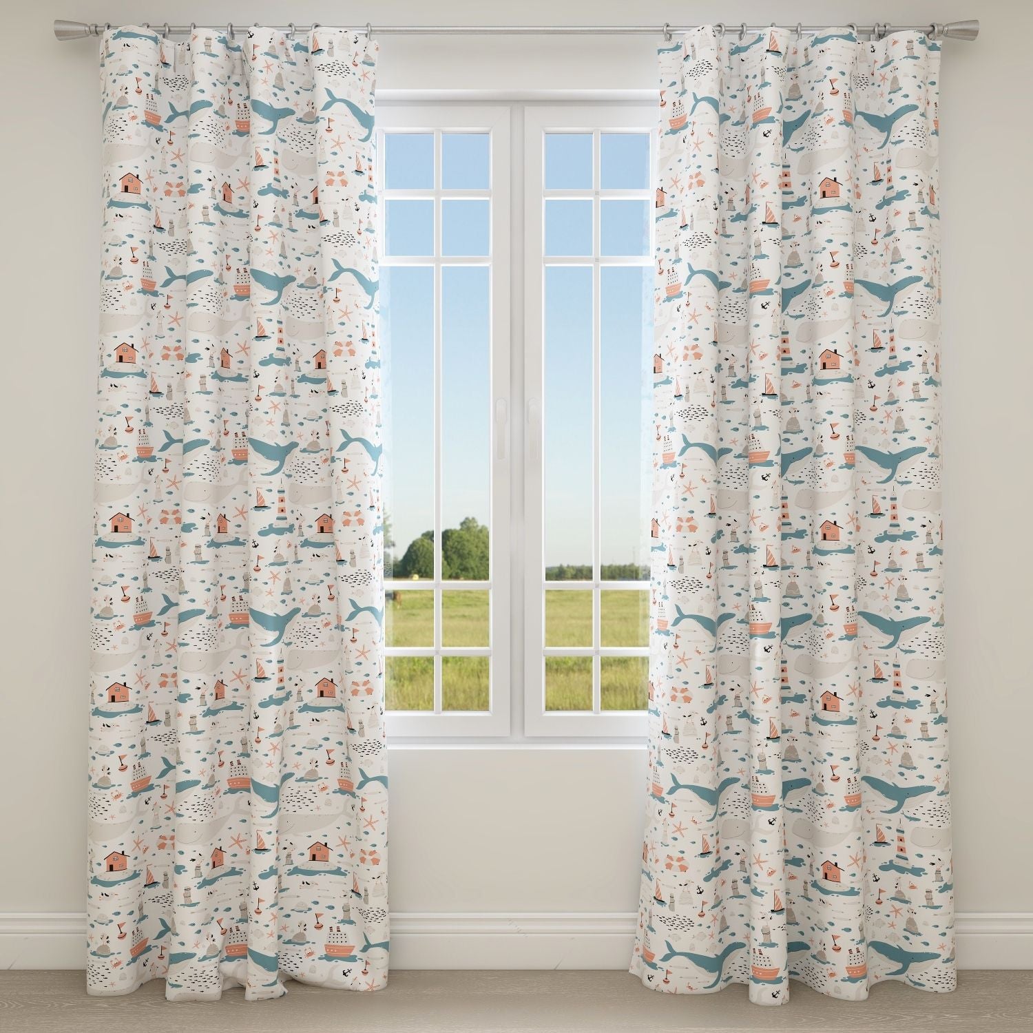 Nautical Kids & Nursery Blackout Curtains - Ocean Odyssey