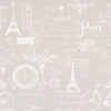 Paris French Grey Kids Curtains