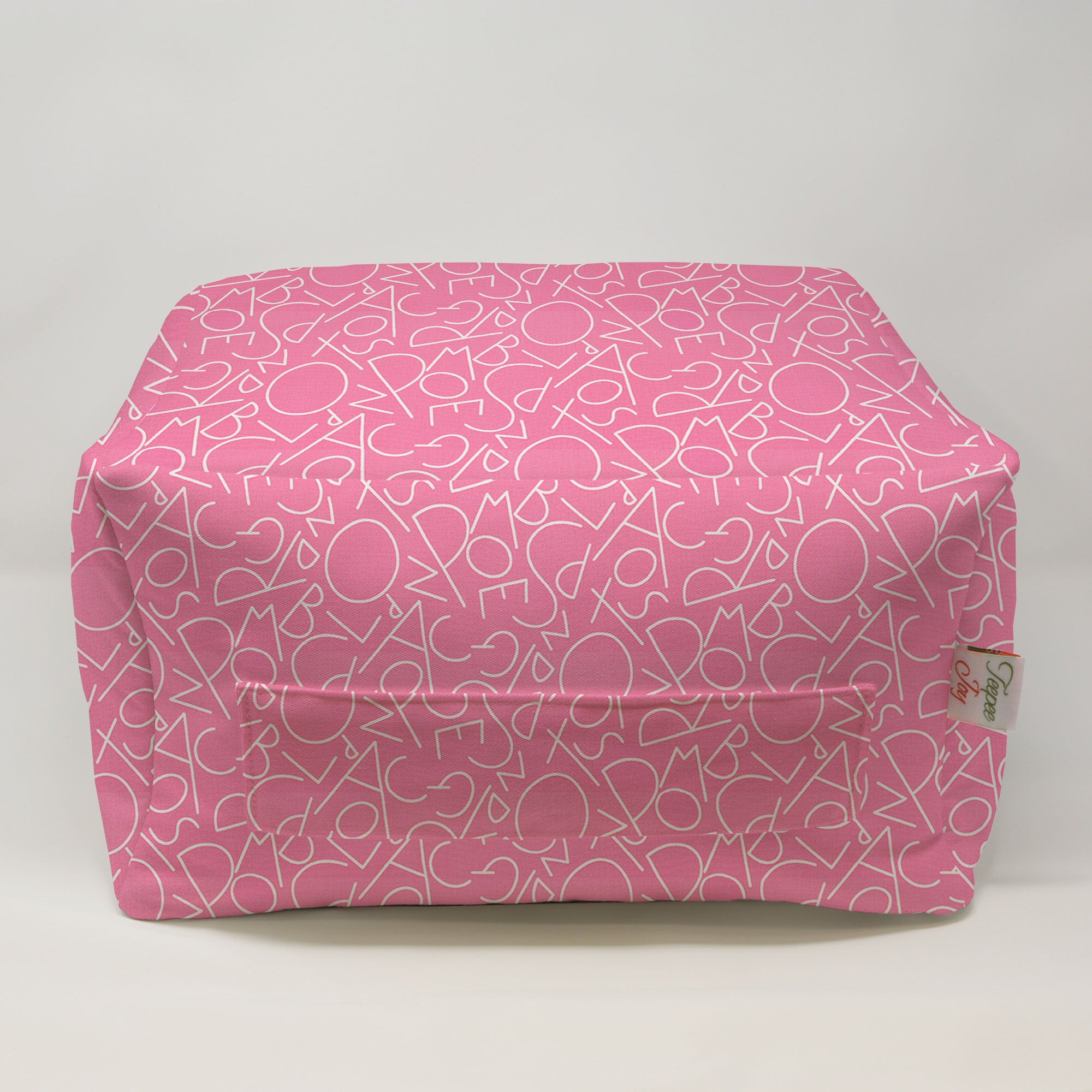 Kids Pouf - ABC Polish Pink