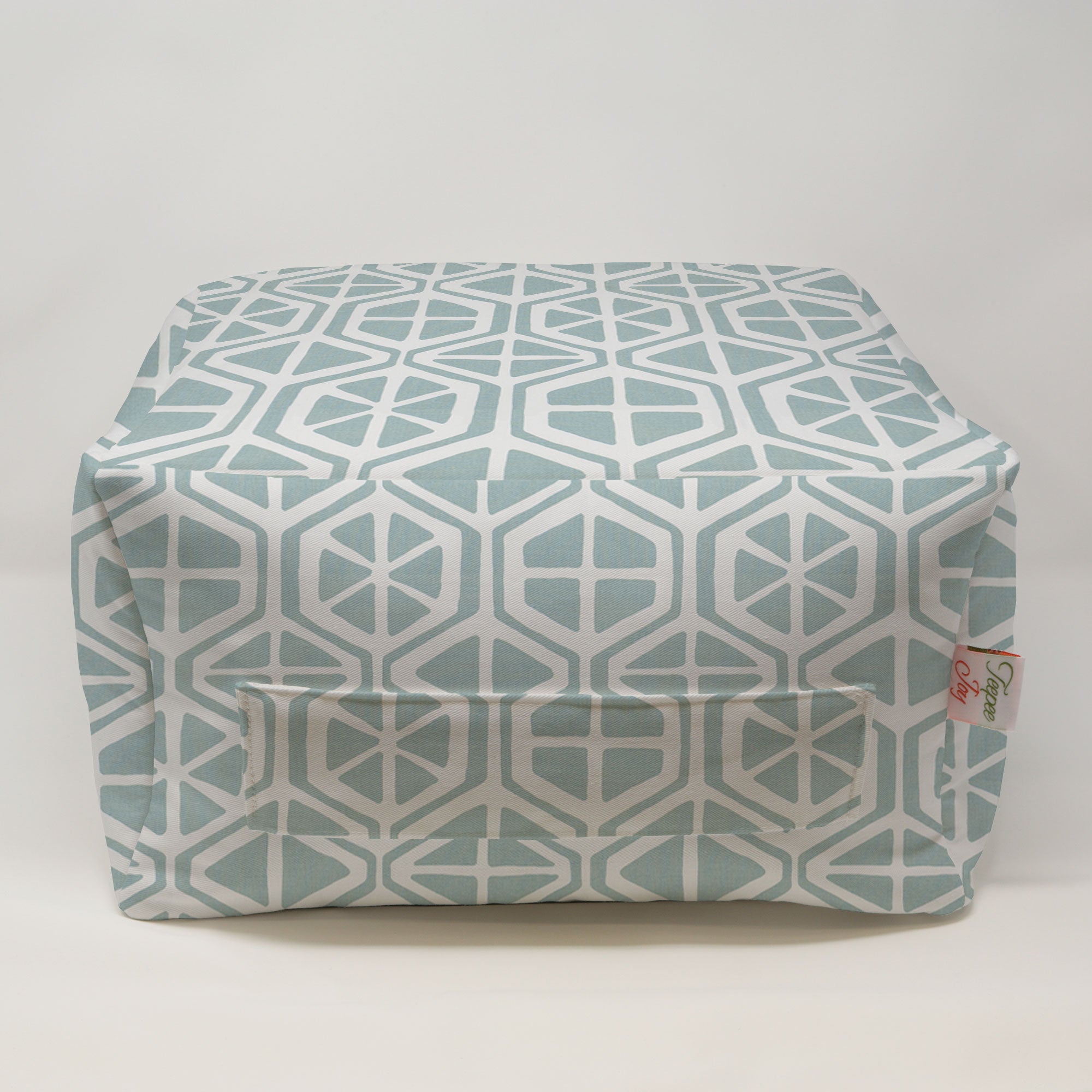 Kids Pouf - Aiden Spa Blue