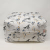 Kids Pouf - Bird Toile Brazilian Yellow Slub Linen