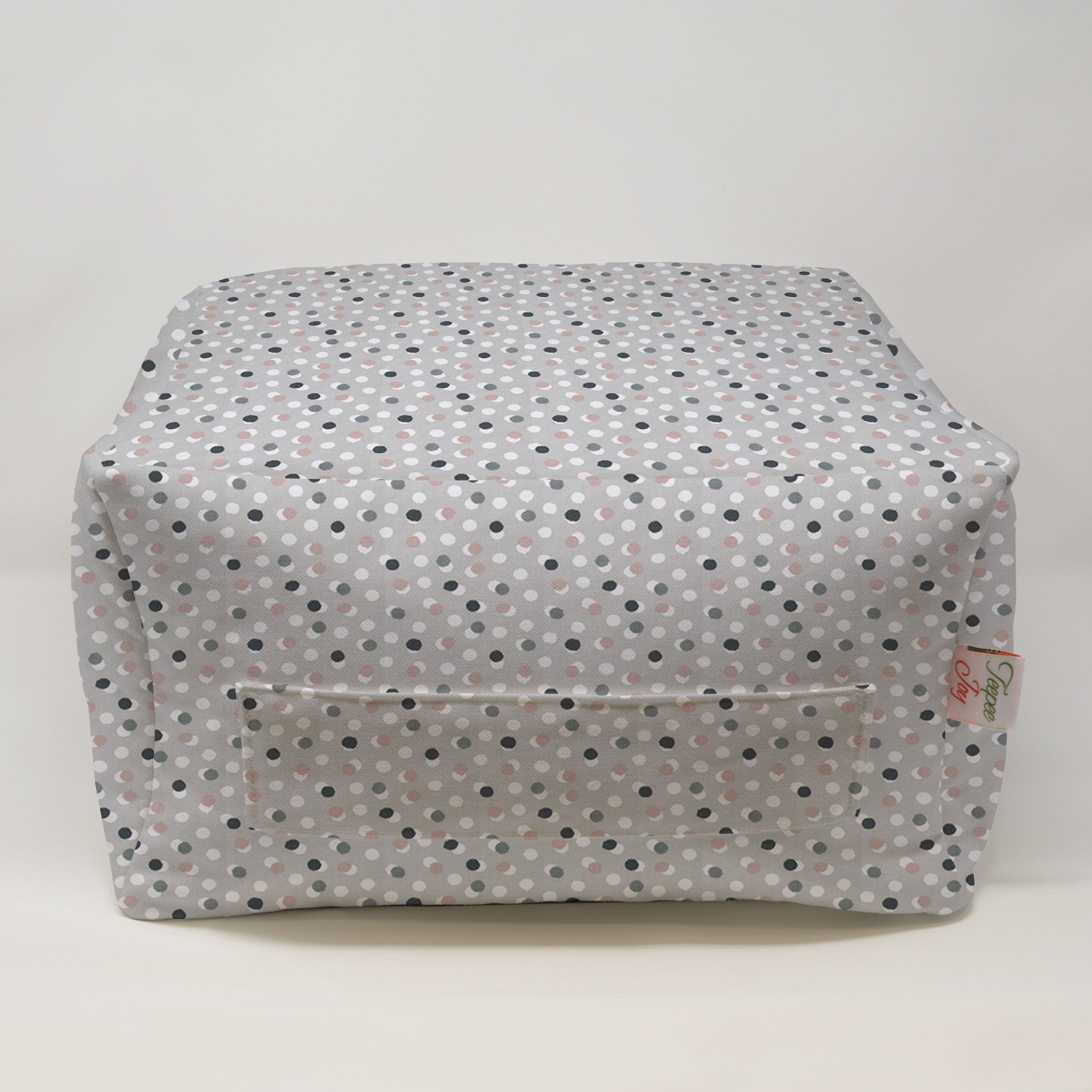 Kids Pouf - Free Dots French Grey