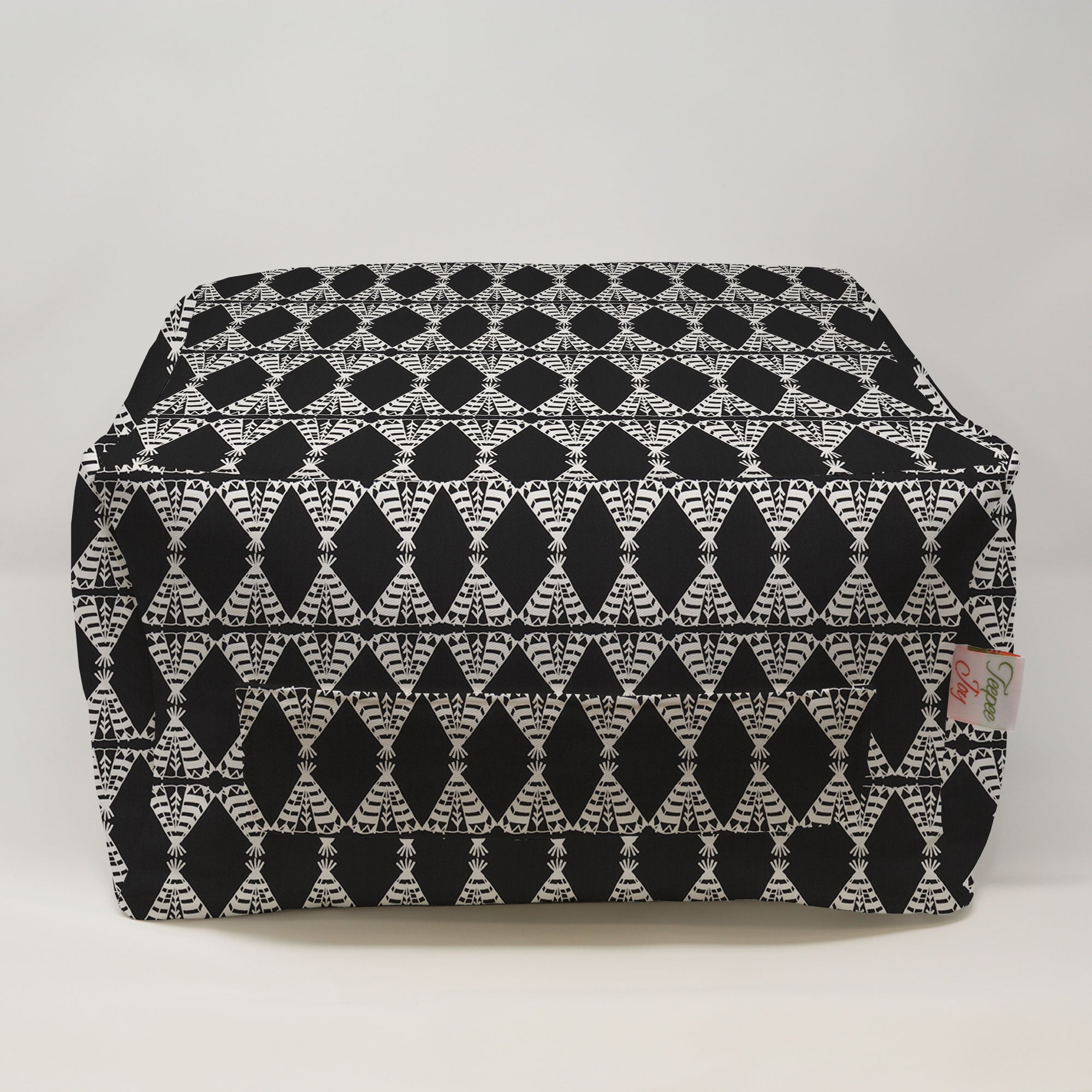 Kids Pouf - Pow Wow Black Twill