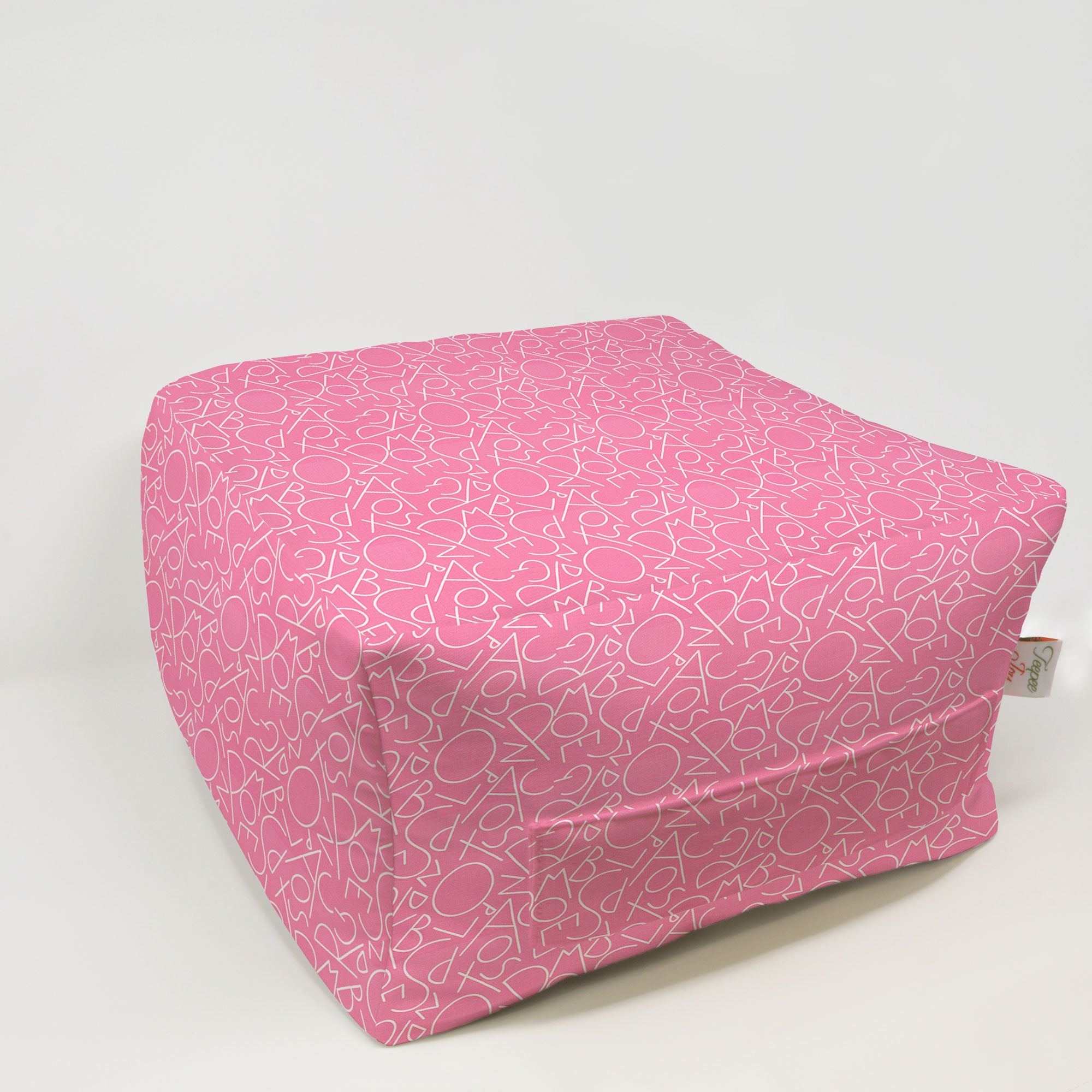 Kids Pouf - ABC Polish Pink