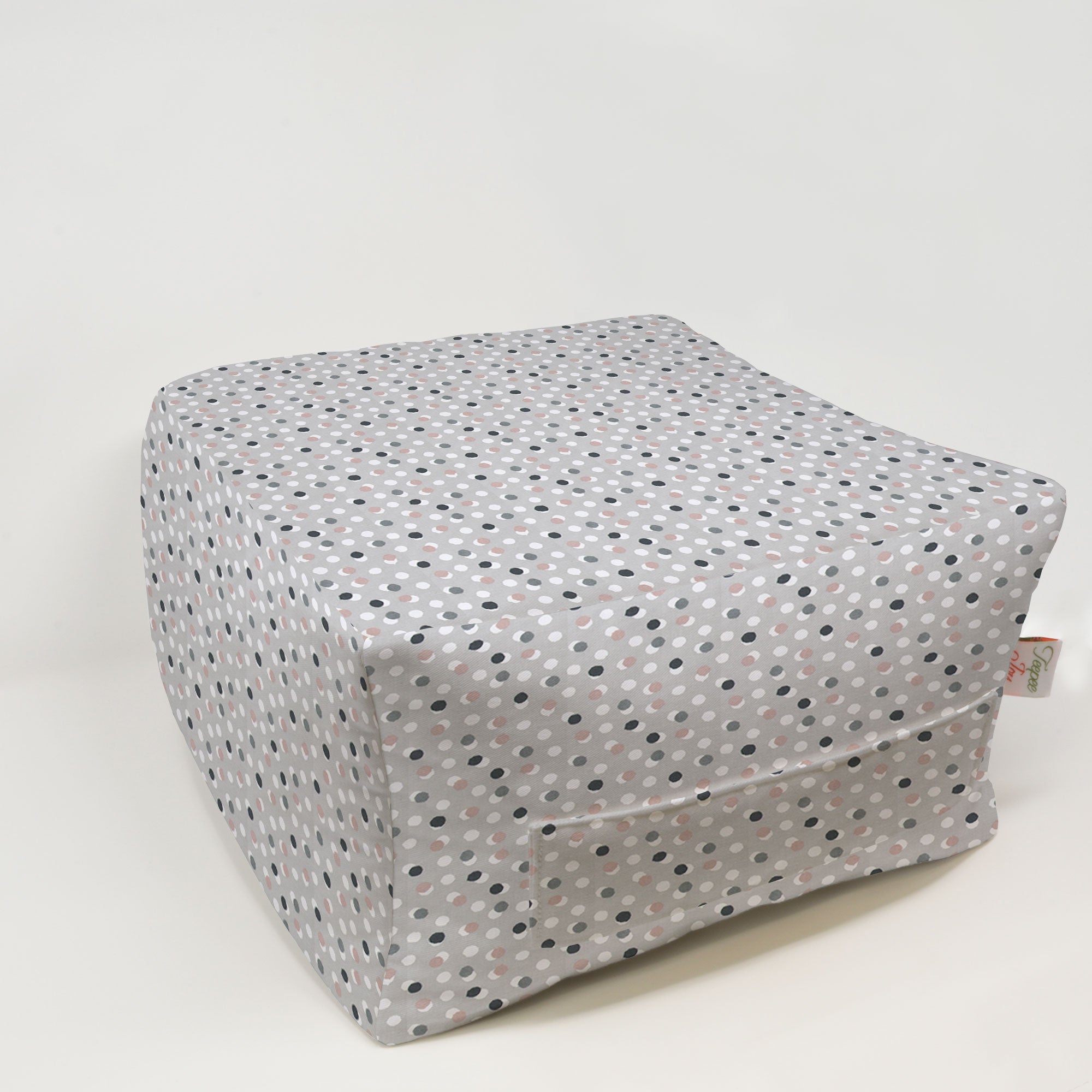 Kids Pouf - Free Dots French Grey