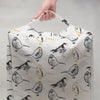 Kids Pouf - Bird Toile Brazilian Yellow Slub Linen