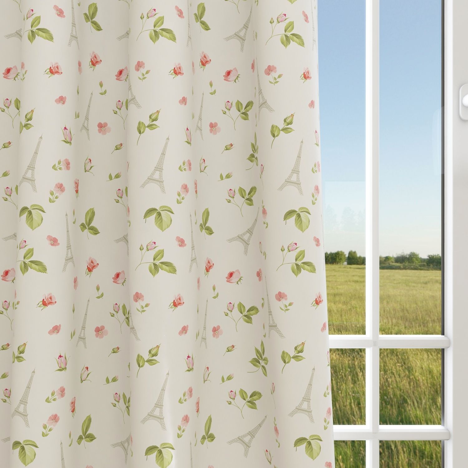 Paris Kids & Nursery Blackout Curtains - Spring in Paris