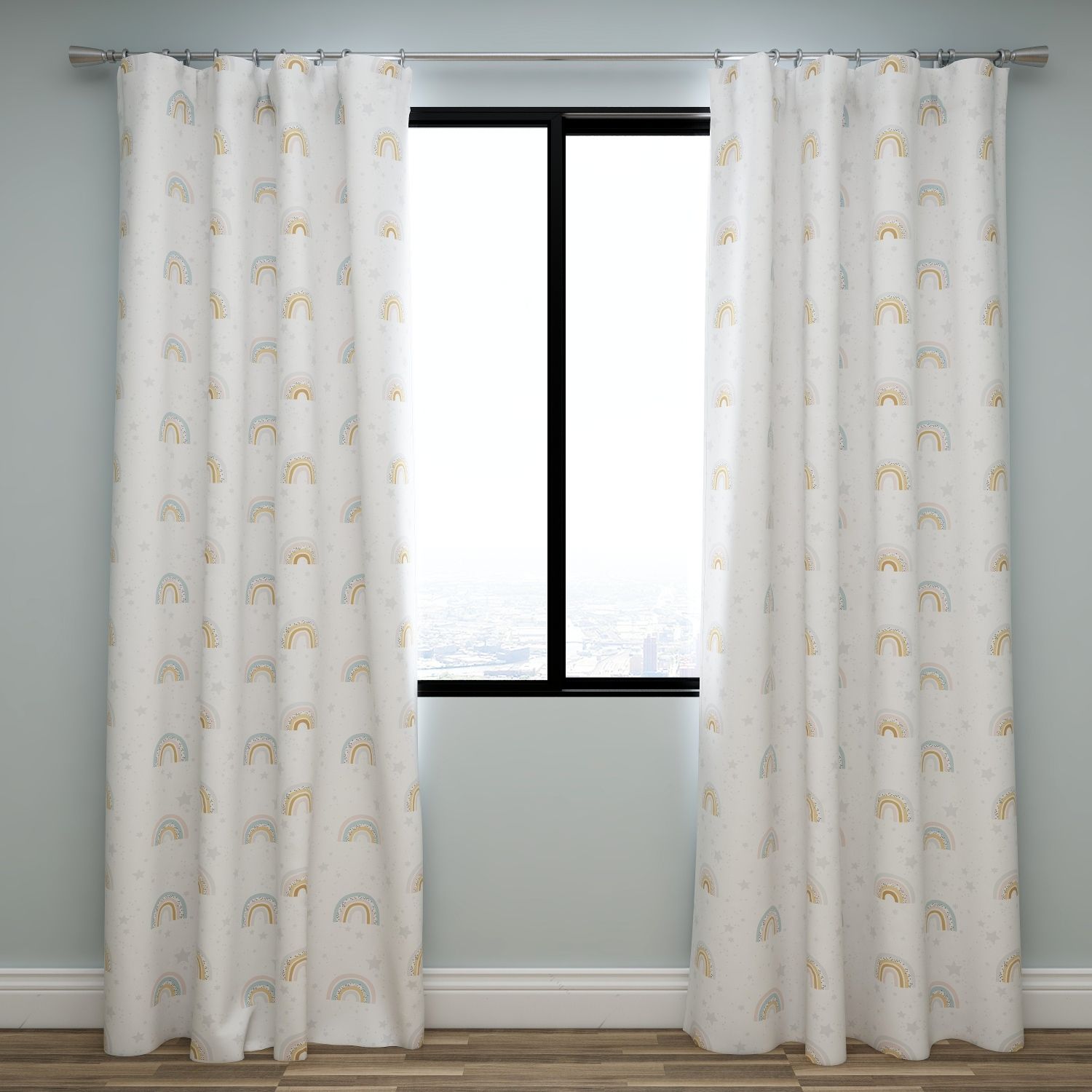 Rainbow Kids & Nursery Blackout Curtains - Paths of Magic