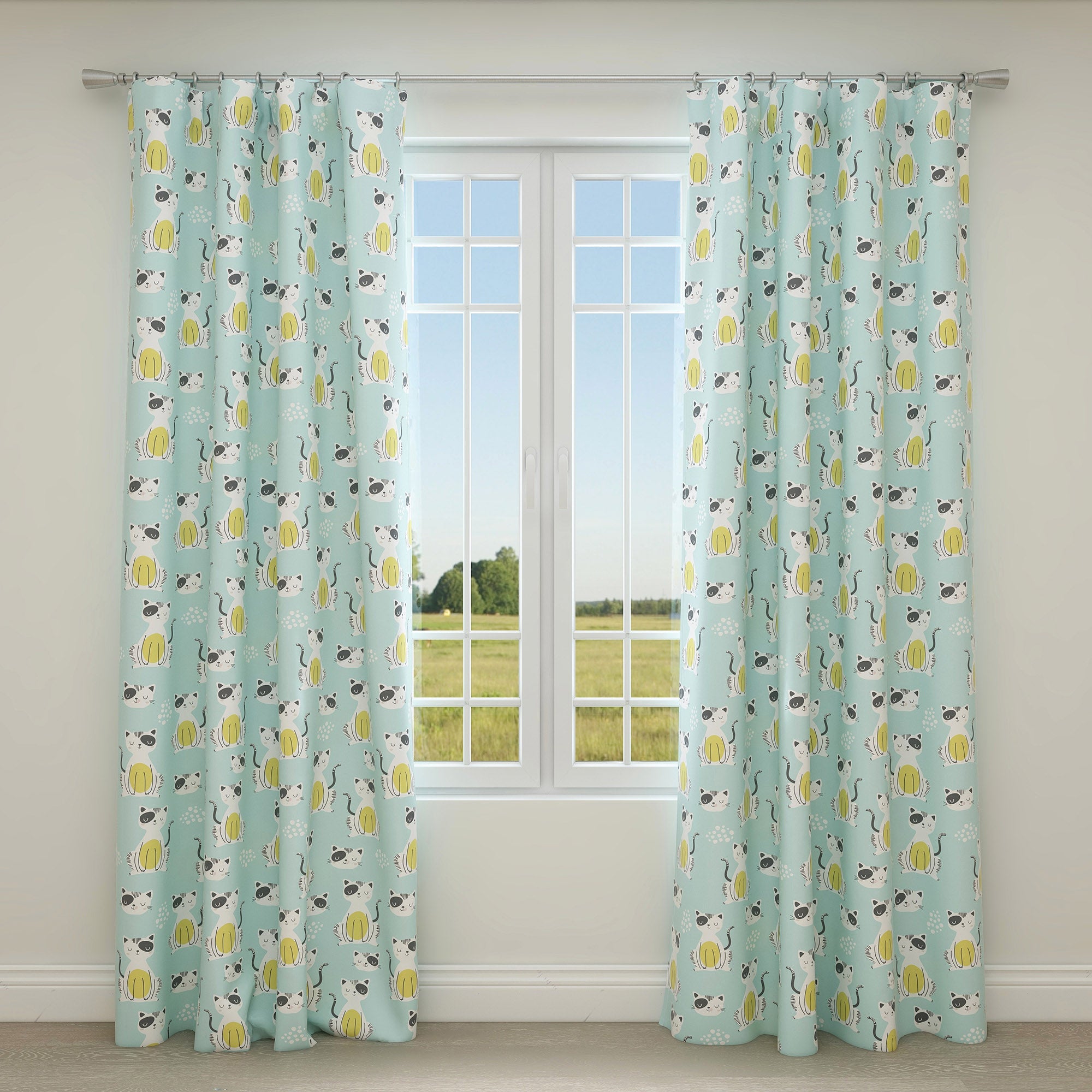 Cats Kids & Nursery Blackout Curtains - Picture Purrfect