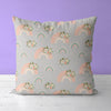 Rainbow Kids & Nursery Throw Pillow - Boho Pastel Bows